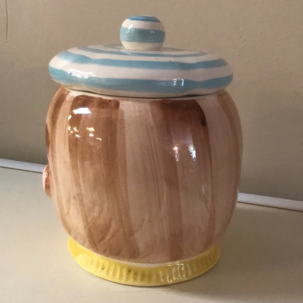 RARE Vintage Monkey with Beret Cookie Jar‎